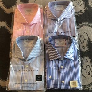 Lot of 4 Charles Tyrwhitt Slim Fit Dress Shirts